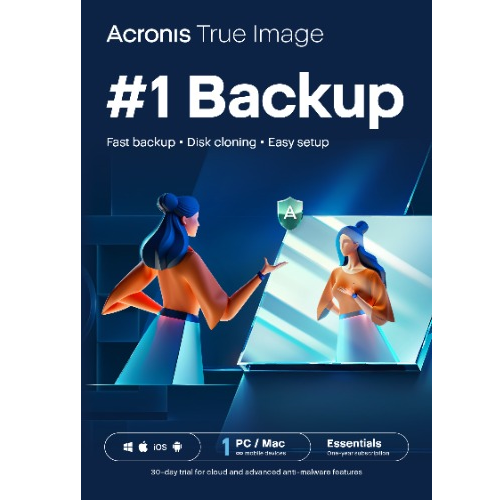 Acronis True Image Essentials Subscription 1 Computer - 1 year subscription ESD