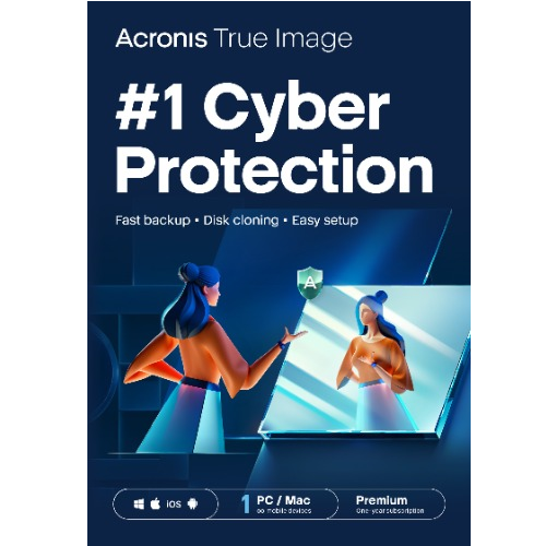 Acronis True Image Premium Subscription 1 Computer + 1 TB Acronis Cloud Storage - 1 year subscription ESD