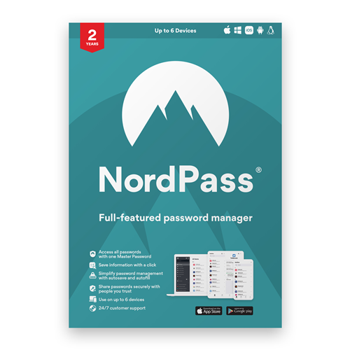 NordPass Password Manager 2-year subscription (Premium)