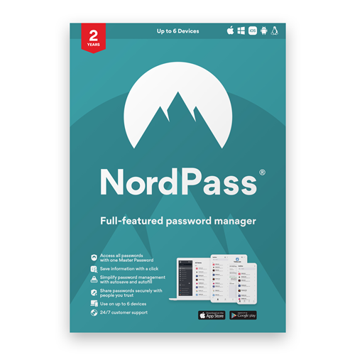 NordPass Premium - 2-Year Password Manager Subscription