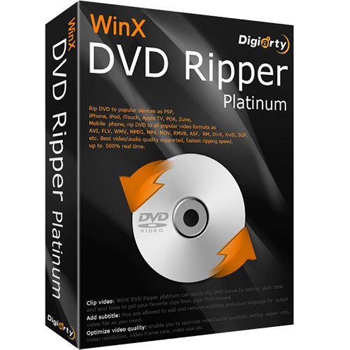 WinX DVD Ripper Platinum for Windows Lifetime Version