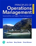 MyLab Operations Management with Pearson eText -- Access Card -- for Principles of Operations Mangement: Sustainability and Supply Chain Management, 11th Edition - Small product image