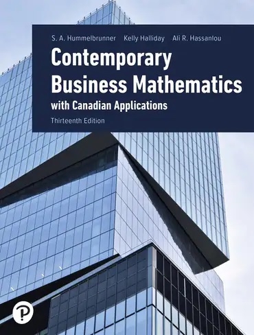 MyLab Math without Pearson eText Access Code for Contemporary Business Mathematics with Canadian Application