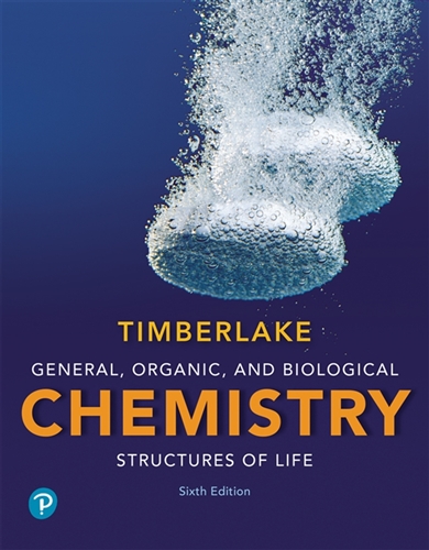 Modified Mastering Chemistry with Pearson eText for General, Organic, and Biological Chemistry: Structures of Life, 6th Edition