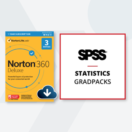 IBM® SPSS® Statistics Standard GradPack 31 (12 Month) + Norton 360 Deluxe (1 Year, 3 Devices)